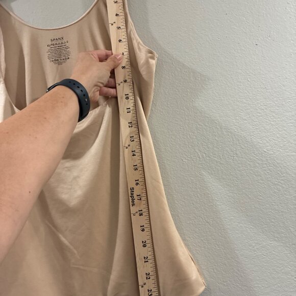 SPANX Womens Everyday Seamless Shaping open bust Tank Top nude color size XL - Picture 6 of 7